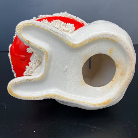 Lefton Ceramic Santa Spaghetti Trim Coin Bank - Picture 9 of 13
